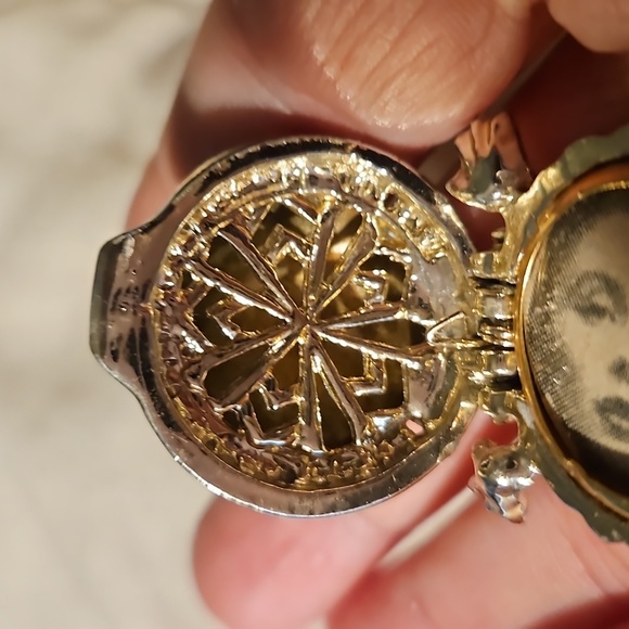 Vintage locket turtle brooch - Picture 8 of 11